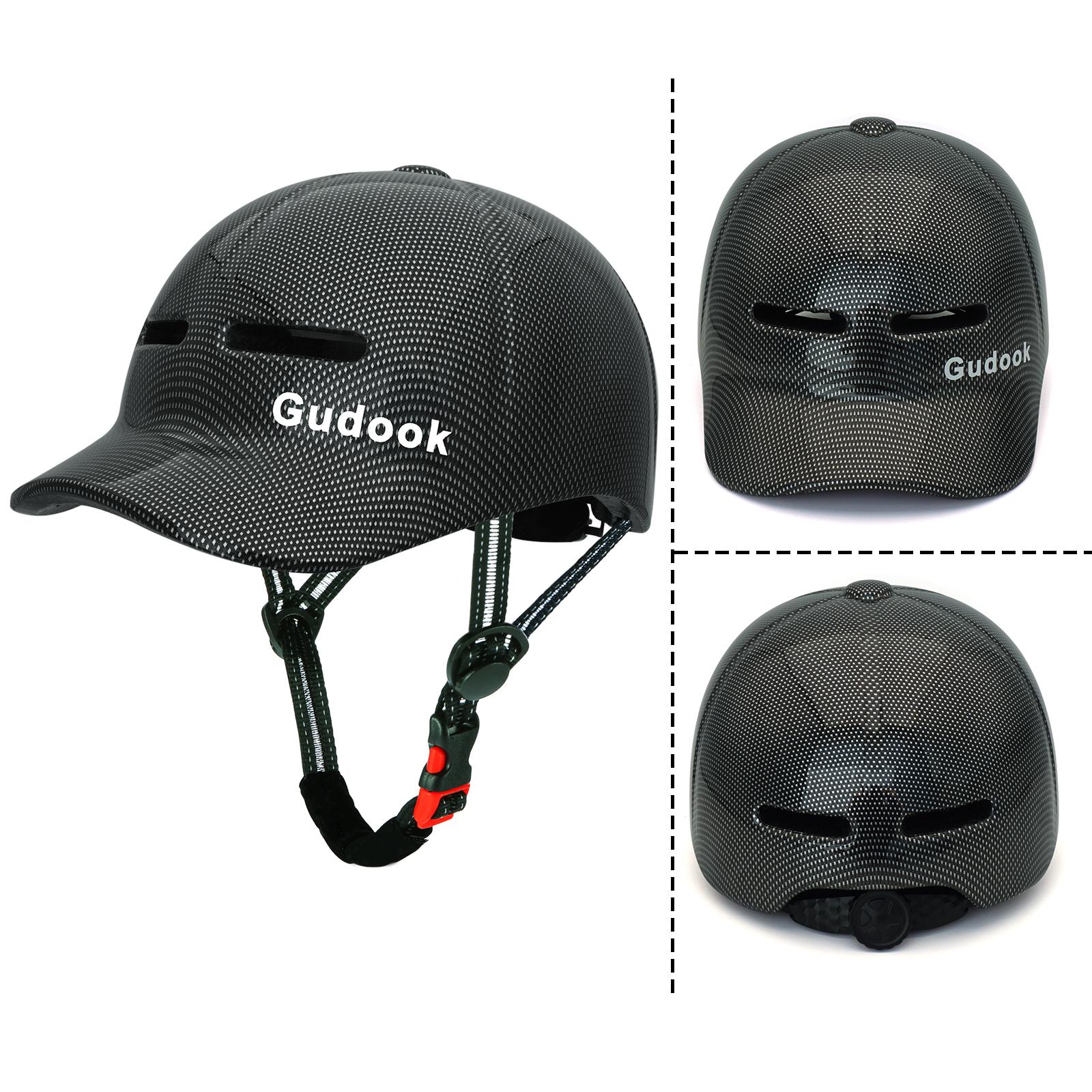 Integrated Molding Baseball Cap Style Cycling Bicycle Helmet Scooter Road Bike Helmet Skateboard Helmet for Outdoor Sports S чёрный