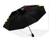1 PC Automatic Folding Umbrella - Flame Art Pattern, Portable & Foldable Design with 8 Ribs, Christmas Birthday Gifts