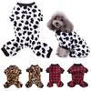 Warm Small Dog Jumpsuits Fleece Dog Overalls Pajamas Cute Winter Dog Pajamas