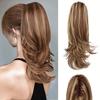 Synthetic Long Wave Claw Ponytail Extensions Natural Thick Ponytail For Women Daily Cosplay Party Wear