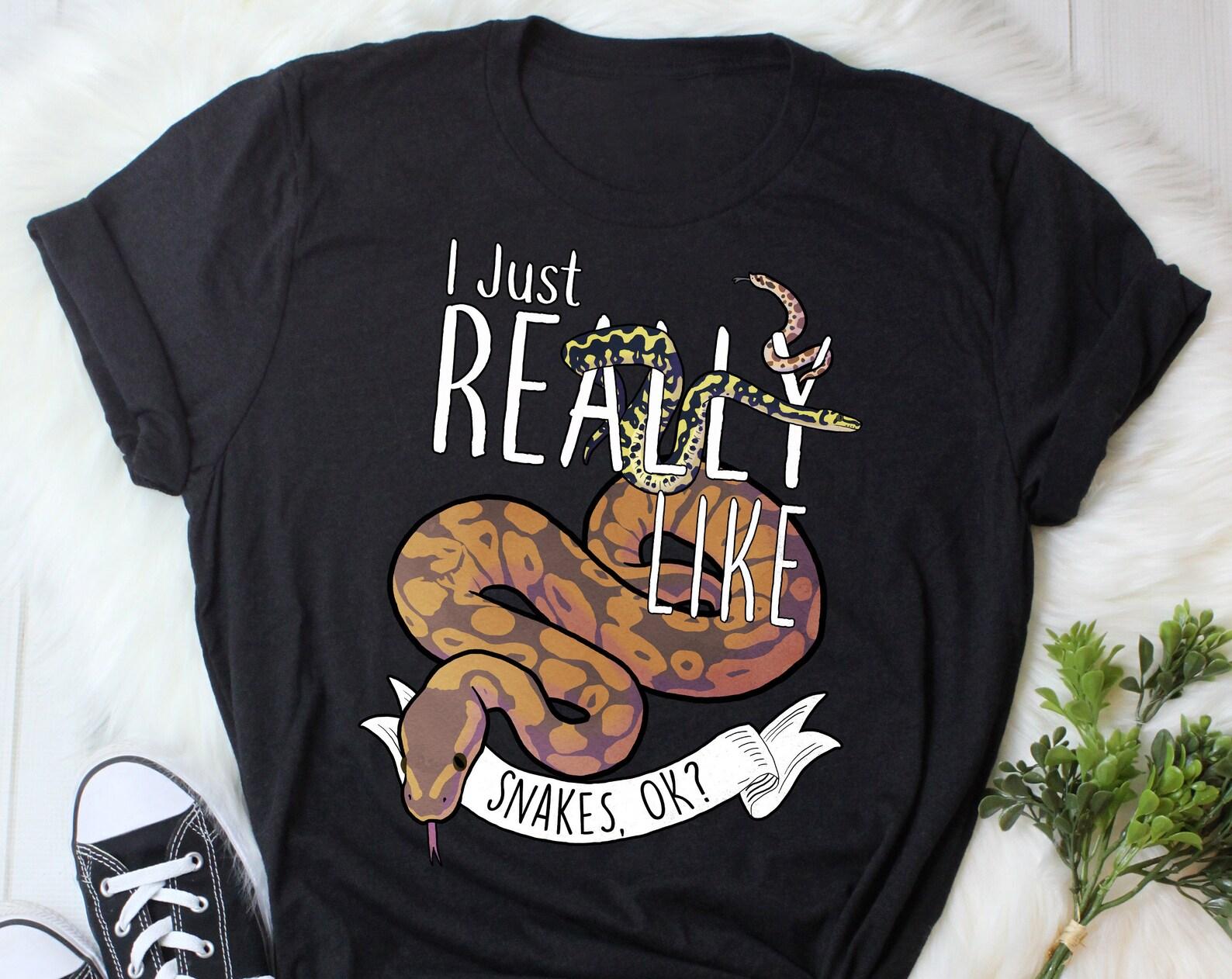 Funny Snake Shirt, , Tshirt, Ball Python Lover Gift, Funny Reptile T-Shirt, Cute Hognose Snake Graphic Tee, Carpet Python, Mom Dad 110