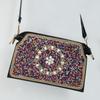 Bohemian Shell Shape Purse With Flower Embellishments For Daily Wear