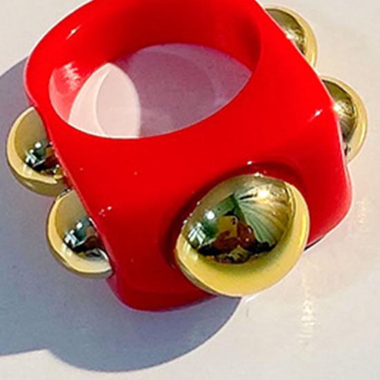 Fingerring, geometrisch, modisch, für Damen, Metall, Matchball-Ring für Party