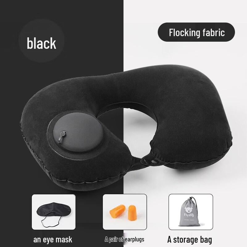 KASHICONG Inflatable U-shaped Neck Travel Pillow