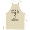 Kitchen Apron - Beach Volley 2 I Can't - Durable Cotton - DTG Printing France - Adjustable Ties