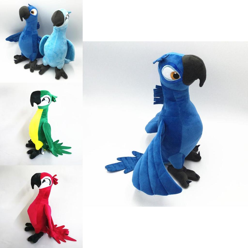 Vibrant 30cm Rio Movie Plush Toy Parrot Bird Stuffed Doll Ideal For Kids Gifts