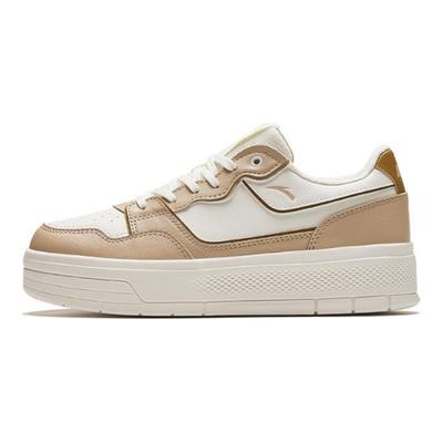 Durable Breathable Low-Top Skate Shoes Women Sneakers Beige Brown 122428015-3
