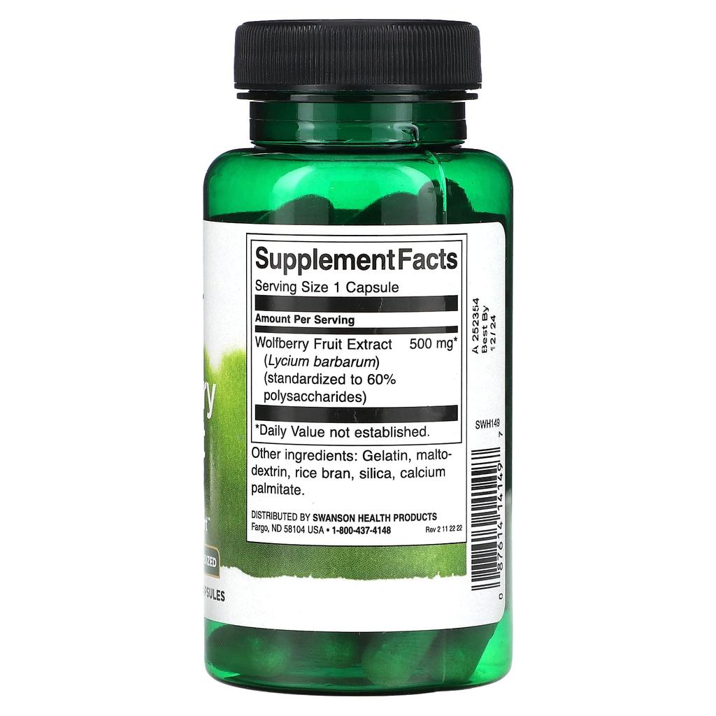 Goji-Beeren-Extrakt, 500 mg, 60 Kapseln