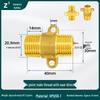 All-Copper 90-Degree Elbow Fitting with Fixing Base, 6-Point External to 4-Point Internal Thread Pipe for Exposed Wall Installation