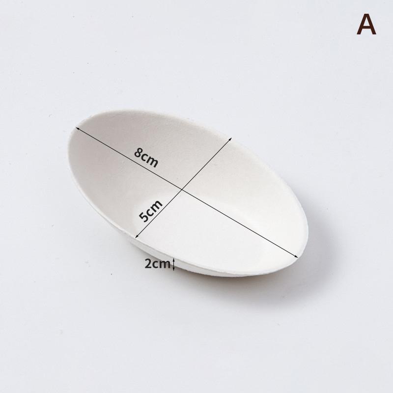 25 Peças Pratos de Degustação Pratos Descartáveis - Compostáveis em Casa Micro-ondas e Congeláveis Saco Branco Polpa de Cana Alimentos