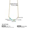 18K Gold-Plated Baroque Pearl & Titanium Steel Necklace with Love Pendant for Women