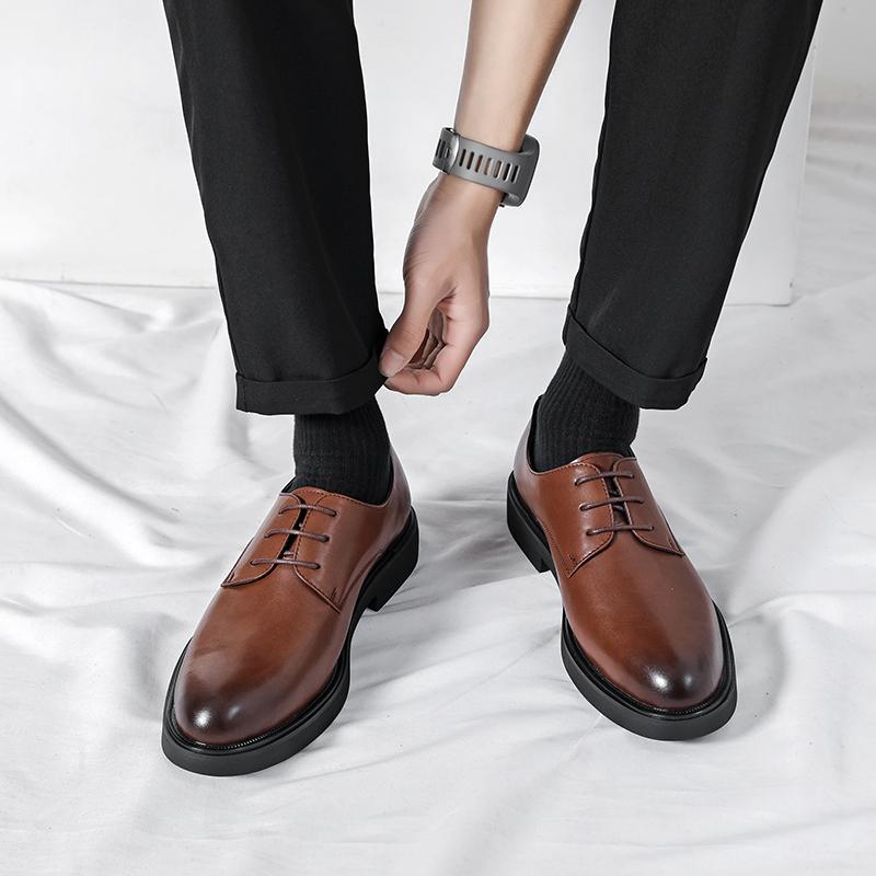 New casual men's leather shoes Comfortable daily minimalist style Office Business Leisure Party Classic hot selling shoes