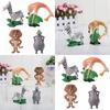 Collectible Madagascar Movie Action Figures Mini Dolls For Collection And Decoration Safe Material