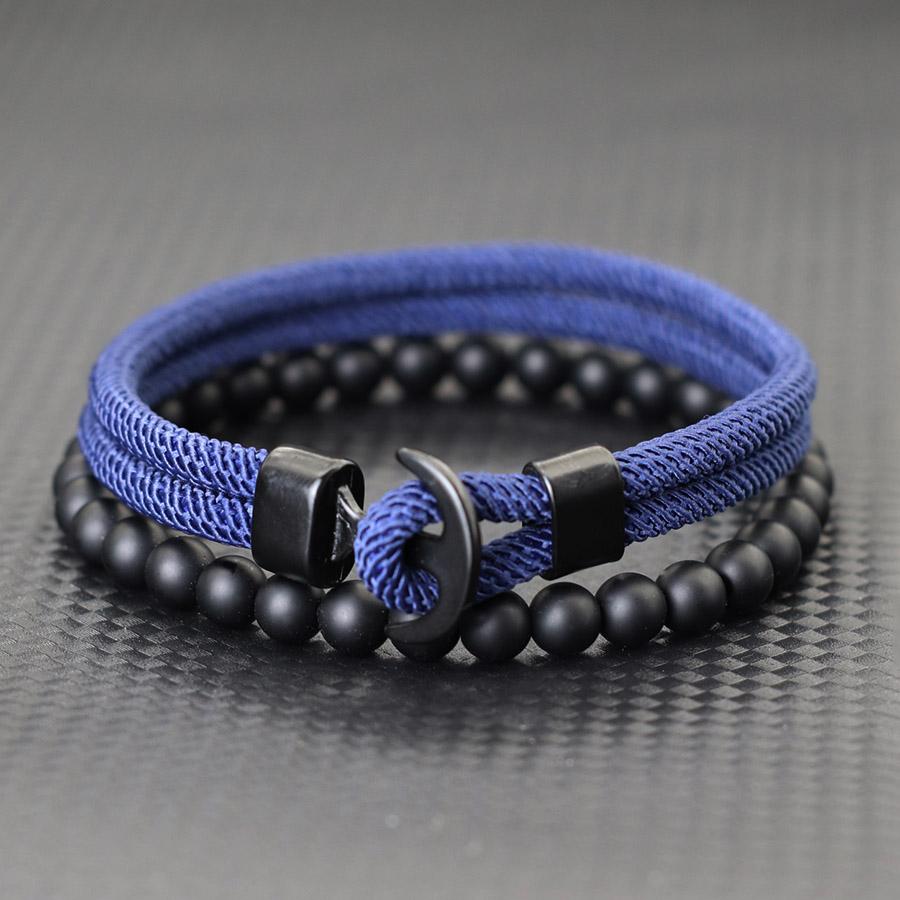 2026 New 2Pcs Men Bracelet Set Selected High Quality 4mm Rope No Fading Or Deforming 6 Colors Available Leisure Accessories