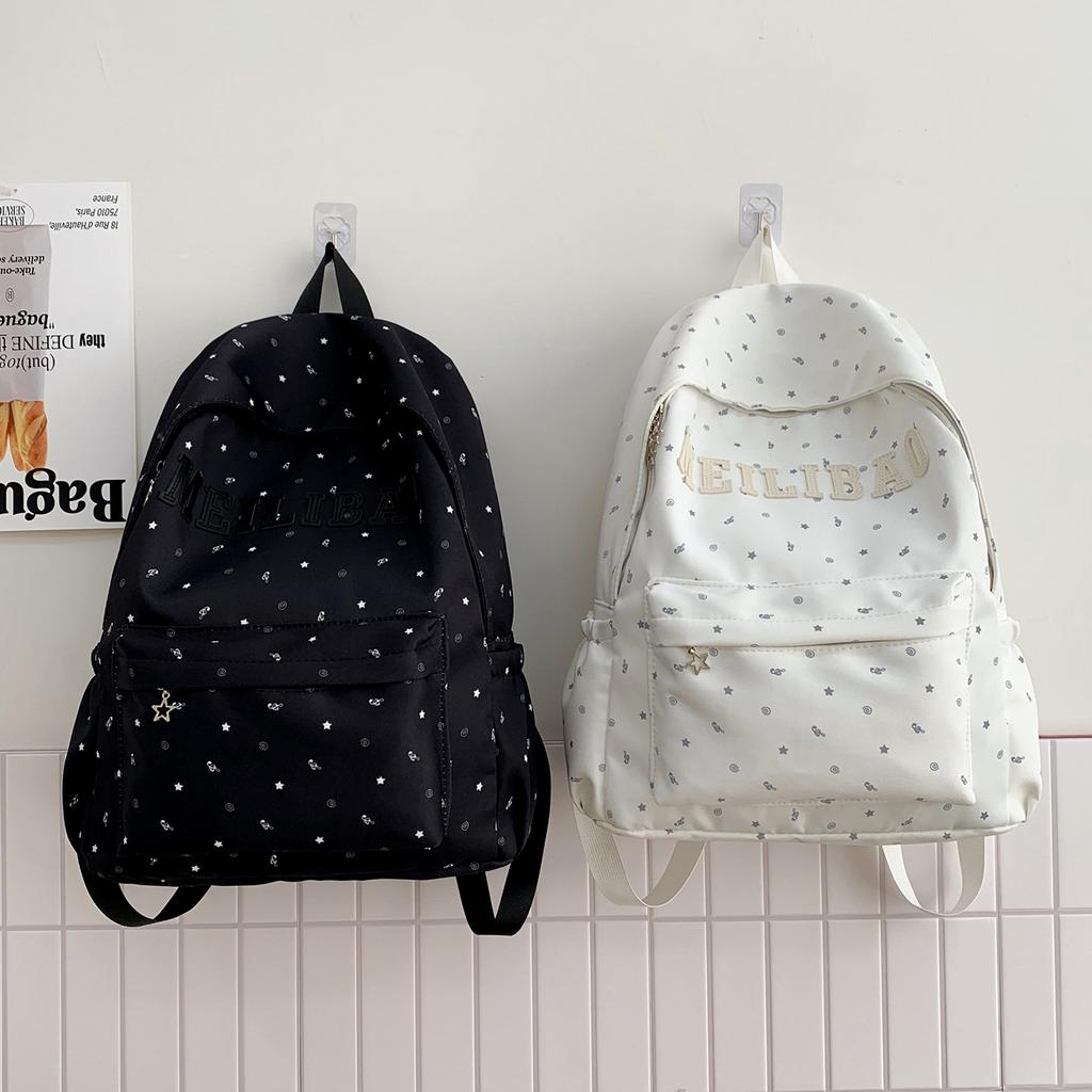 Schoolbagins Wind Star Female Large Capacity Junior High School Girl High School Student School Bag Leisure Travel Backpack Backpack