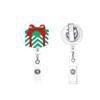 Christmas Badge Holder with Belt Clip Spring Loaded Retractable ABS Badge Holder for Doctor Nurse Student Teacher