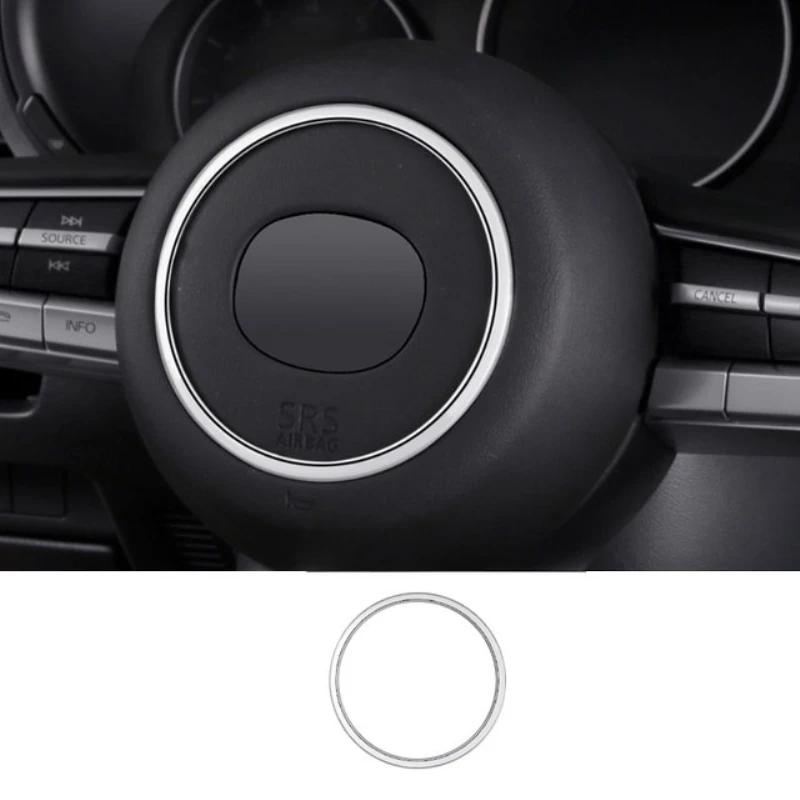 For Mazda 3 Axela BP CX-30 DM cx-50 -  Steering Wheel Trim Circle Sequ Ring Cover Button Decoration Sticker