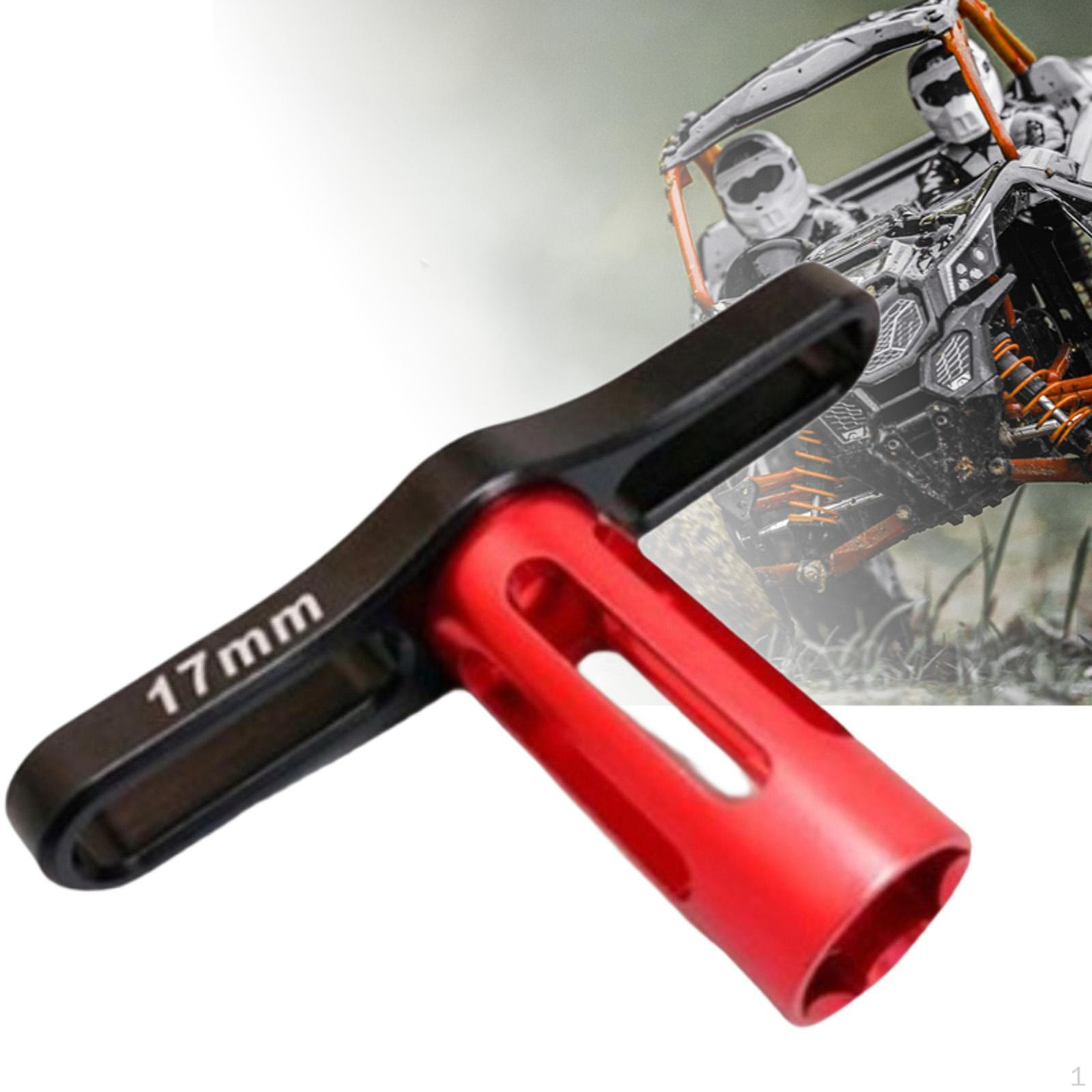 

Инструмент-ключ для колесных гаек RC 17 мм Портативный Удобный Металлический Насадка для шин автомобиля для