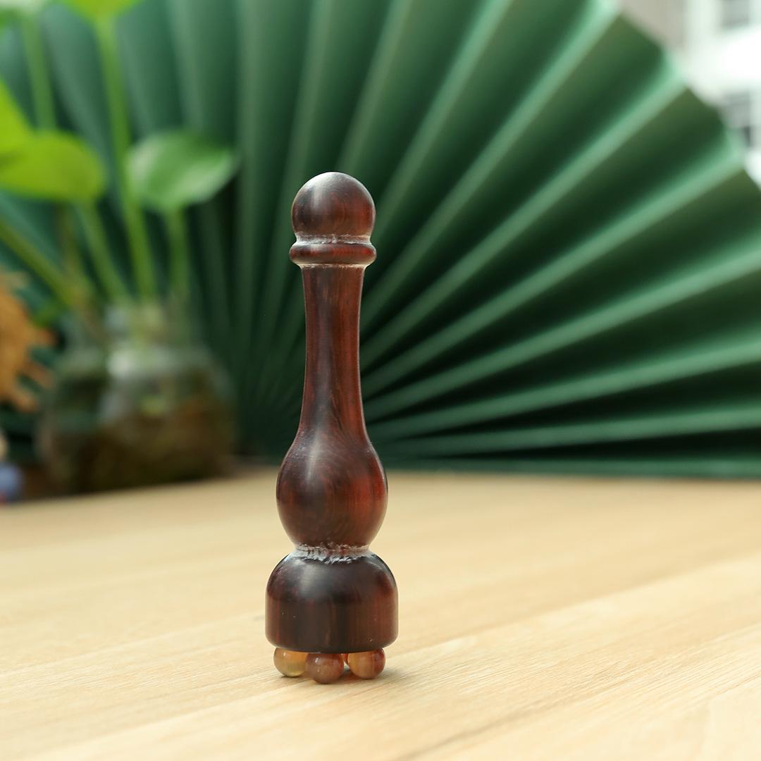 Sandalwood Gourd Lotus Seed Eye Massager & Gua Sha Facial Massage Tool