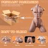 24.5LB Realistic Male Torso Sex Doll with Flexible Huge Dildo, Unisex Masturbator with Tight Anal for Women & Gay Couples