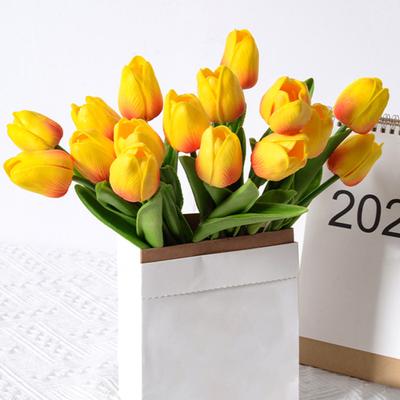 Künstliche Tulpe Blume mit Stiel Realistische Home Office Tisch Mittelstück Hochzeit Faux