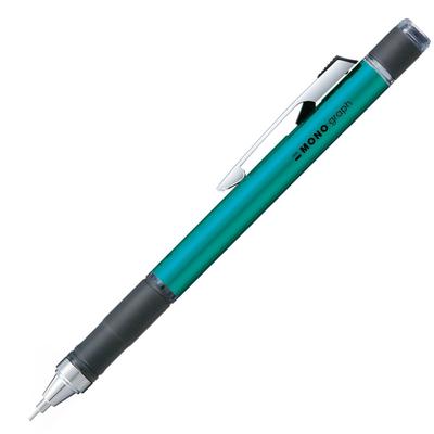 Tombow Pencil MONO MON Graph Mechanical Pencil with Rubber Grip, Turquoise, DPA-141C