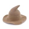 Temperamental Big Brim Witch Hat - Knitted Halloween & Christmas Style for Women