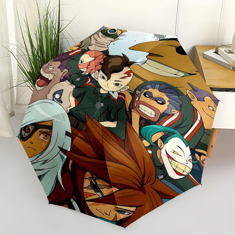 

1pc Jiraiya, Naruto, Gaara, Temari, Kankuro Outdoor Umbrella: Automatic Opening/Closing, Portable 3-Fold Design with 8-Bone Iron Frame - Perfect Gift,