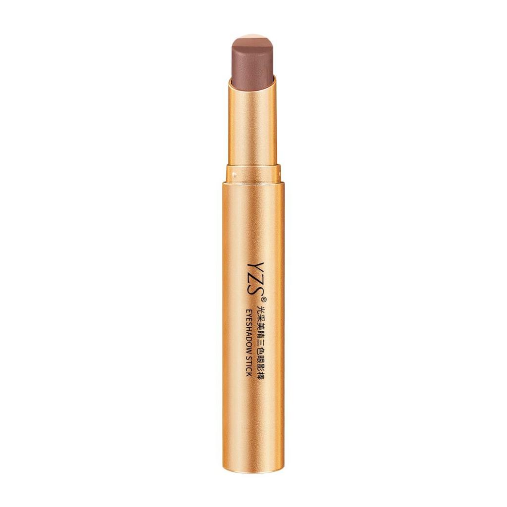 YZS Radiance Trio Eyeshadow Stick: Pearlescent, Glitter, Matte - One Swipe Color, Long-Lasting Wear.