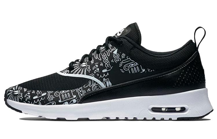 Nike Air Max Thea Low top Casual Shoes Women s Black White 599408-011 36