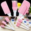 3x Silicone Batter Cream Spatula Scraper Brush Mixing Shovel Butter Baking Tools
