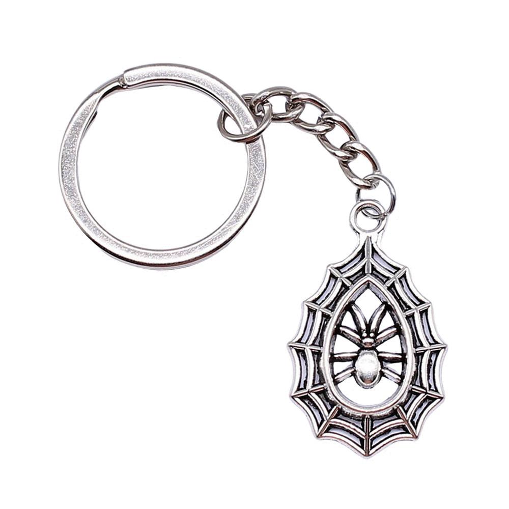 Bat Charm Keychain Spooky Insect Key Holder Halloween Day 28mm Ring
