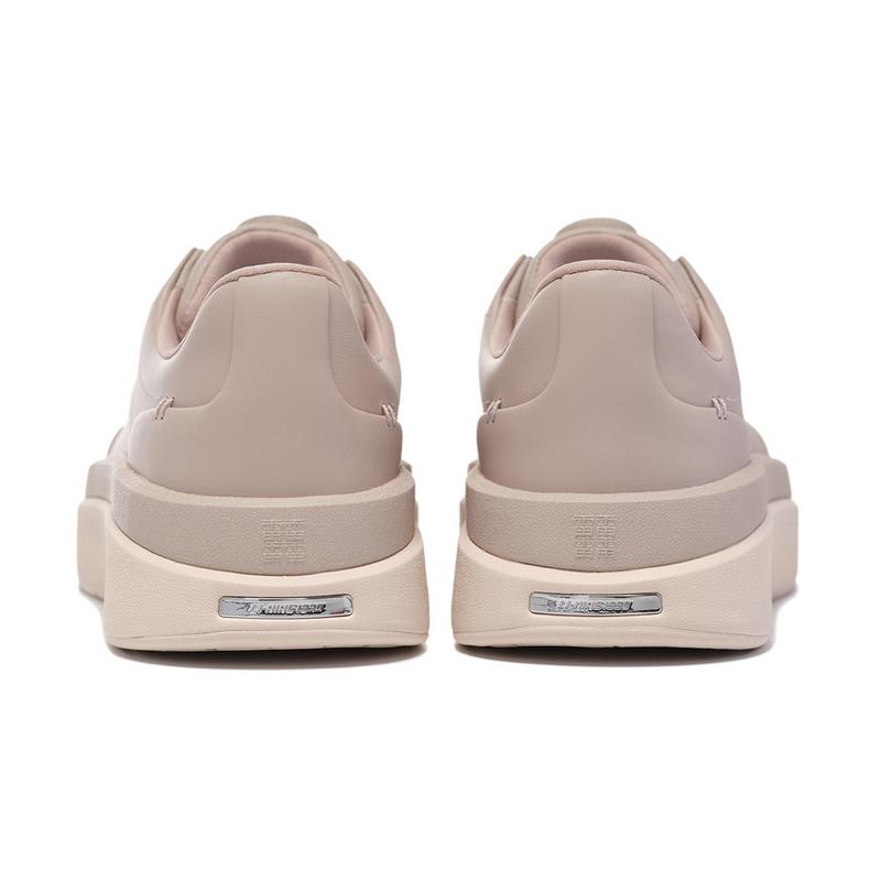 Li-Ning 1990 Commuter Series Leather Comfortable Versatile Non-Slip Wear-Resistant Low-Top Sneakers Men Sneakers Goat-Gray ALHU045-2