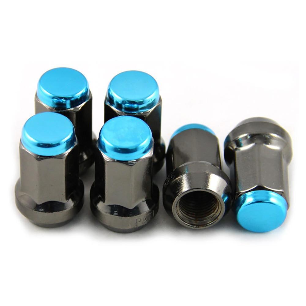 Car Wheel Lug Nuts M12x1.5/1.25 Universal Racing Tire Screw Caps Wheel Lug Nuts Extended Bolt Covers Decoration Parts 20Pcs