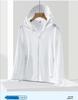 UPF50+ Printed Ice Silk Sun Protection Jacket with Detachable Hood for Men & Women – Breathable, Anti-UV.