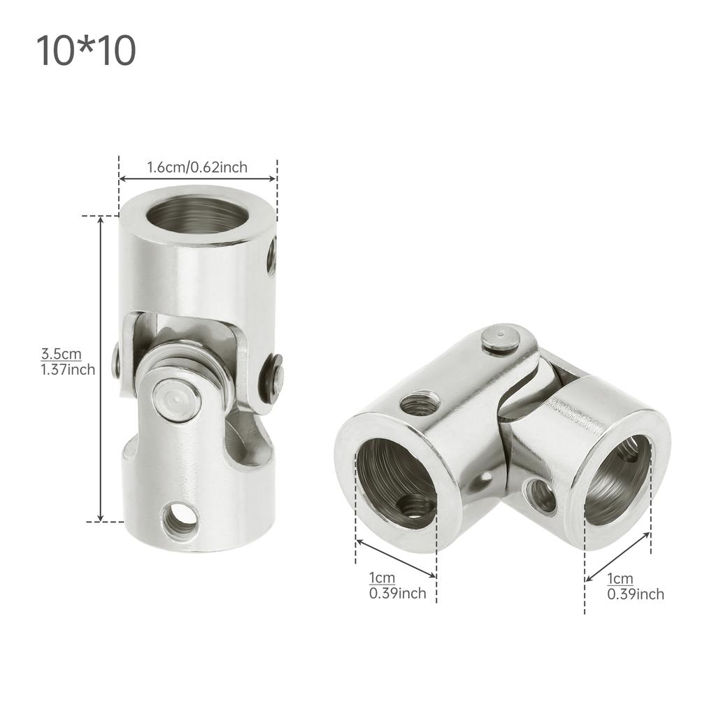 45# Steel Joint Shaft Coupler 360 Degree Rotatable Coupling Steering Connector for RC Model Motor / RC Car / Crawler