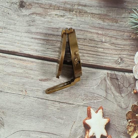 Compass Sundial Brass Compass Brass Pocket Compass Outdoor Travelling (Compass-7)