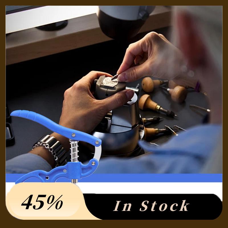 A60Z Top Watch Pressing Set Professional Pressing Tool Watch Back Case Pressing Repair Kit With 12Peices Fitting Dies Anti-Slip
