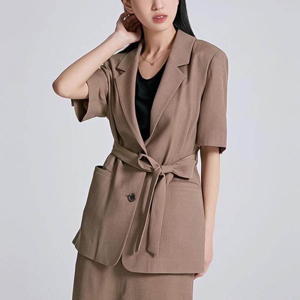 

[spao] BelTed ShorT Sleeve JackeT Spjkc25w12 T Brown/85