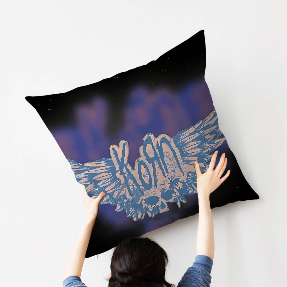 K-Korn Rock Band Personalized Pillow Dust Cover Bedroom Kids Party Decoration Pillowcase Birthday Children Gift