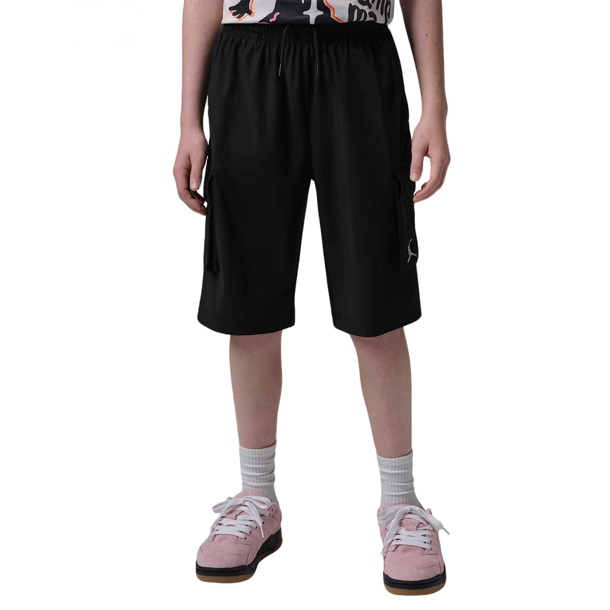 

Jordan Solid Color Lace-Up Mid-Rise Straight Leg Comfortable Shorts Kids shorts IW1461-010 S