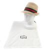 Pristine GUCCI hat Web Stripe Straw Hat natural straw Women M 434760 Used