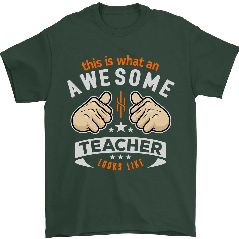 Awesome Teacher Looks Like Teaching Funny Unisexs TShirt 100 Cotton