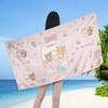 Popular Cute R-rilakkumas bear Beach Towel Colorful Bath Towels for Girl Microfiber Quick Dry Custom Sand Free Beach Yoga Spa