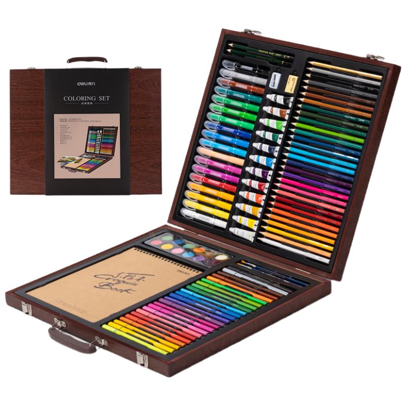 Deli 103-Piece Kids Art and Painting Gift Set
