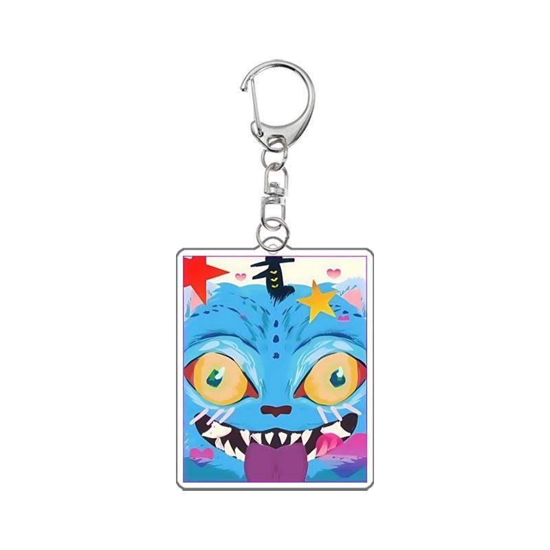 Demon Hunters Huntrix Kpop Saja Boys Acrylic Keychains Jewelry Rumi Zoey Jinu Mira Acrylic Pendant Keyring Decoration Fans Gifts