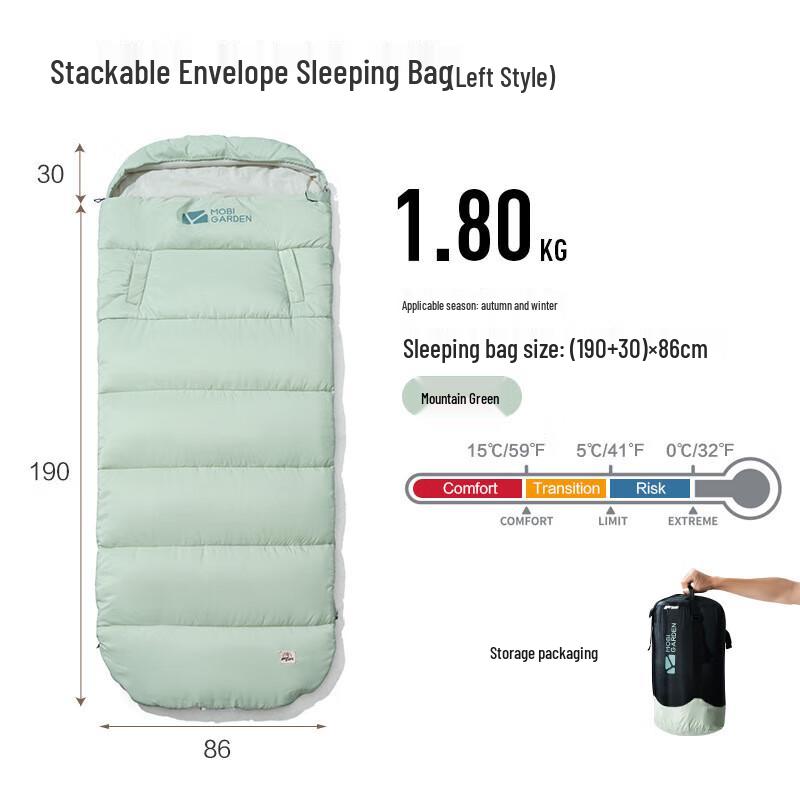 

iosn Portable Camping Sleeping Bag for Adults