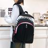 Schoolbag Casual Niche Backpack Design Versatile Shark Funny Ugly Cute Backpacking Large Capacity Luminous Student Bag