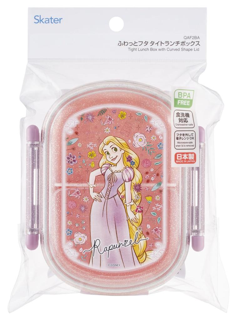 Skater Bento Fluffy Serving Single 360ml Made In Dishwasher and Microwave Disney Tangled 26 Years Size Kids' Box, Capacity, Tier, Capacity, Japan,