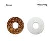 100pcs/bag 18mm Round Glitter Fabric Plastic 3D Comical Round Glitter Toy Eyes